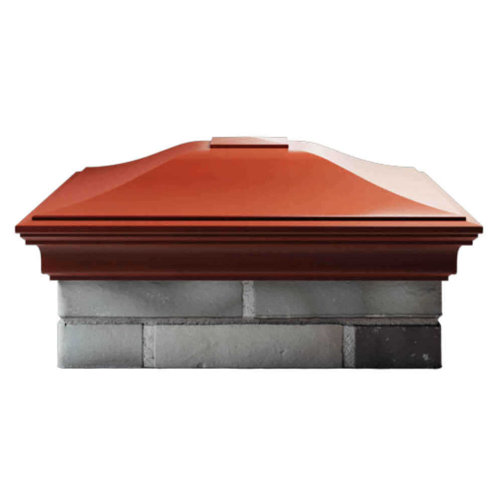 Колпак Zking Монблан Красный на столб 2х2 кирпича (515х515мм) в Уфе фото
