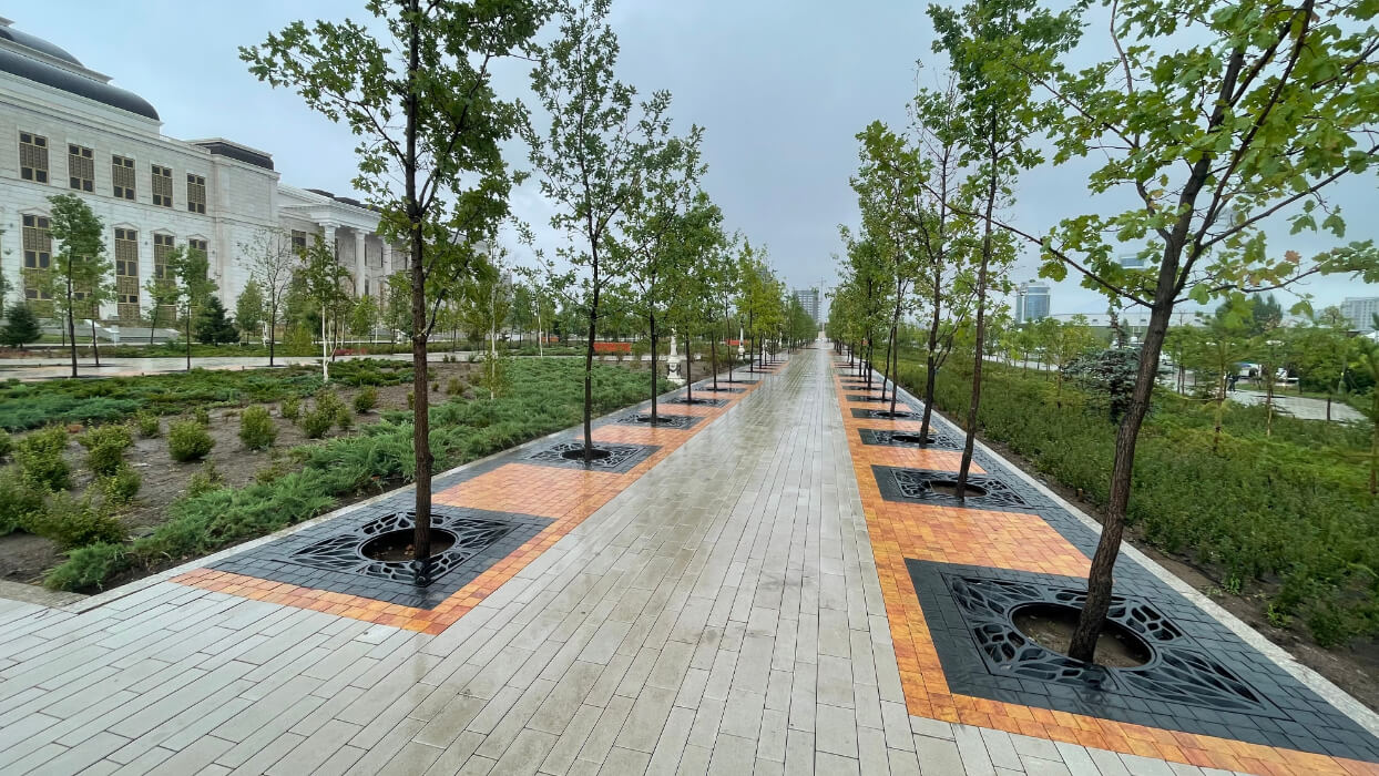 Приствольная решетка для дерева ZKING CRUST 1.2х1.2м Черная в Уфе фото