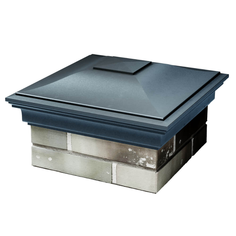 Колпак Zking Монблан Серый на столб 1.5х1.5 кирпича (385х385мм) в Уфе фото