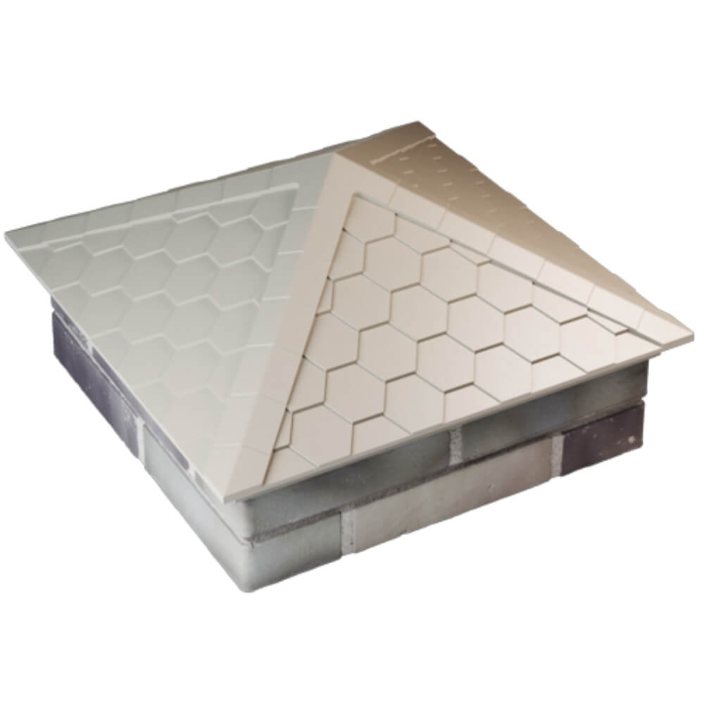 Колпак Zking Эверест Бежевый на столб 2х2 кирпича (535х535мм) Уфа фото