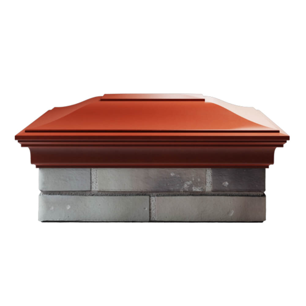 Колпак Zking Монблан Красный на столб 2х1.5 кирпича (515х385мм) в Уфе фото