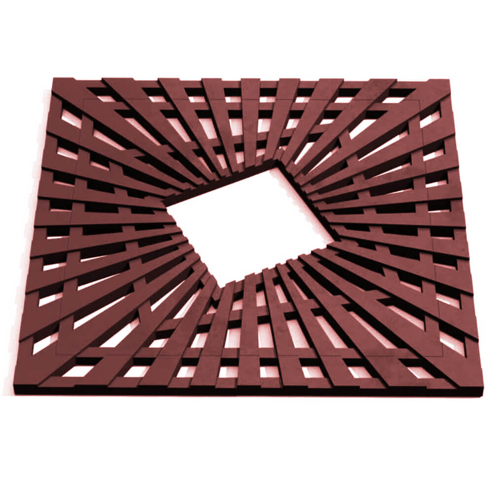 Приствольная решетка для дерева ZKING ATMOSPHERE 1.2х1.2м Коричневая Уфа фото