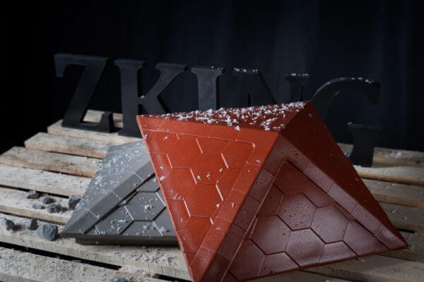 Колпак Zking Эверест Красный на столб 1.5х1.5 кирпича (390х390мм) в Уфе фото