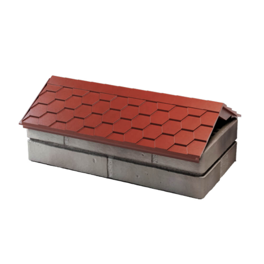 Парапет Zking Эверест Красный с посадкой на 1 кирпич (200/225/255мм) в Уфе фото