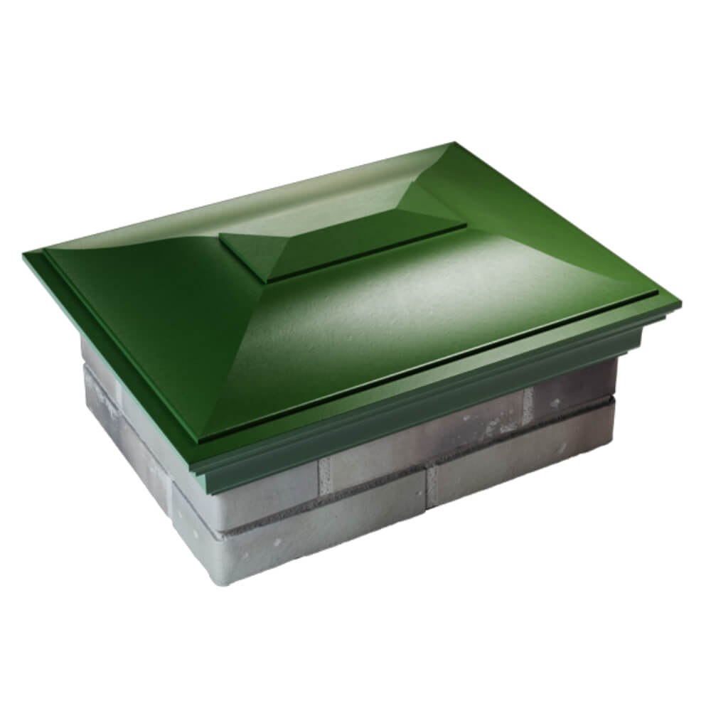 Колпак Zking Монблан Зеленый на столб 2х1.5 кирпича (515х385мм) Уфа фото