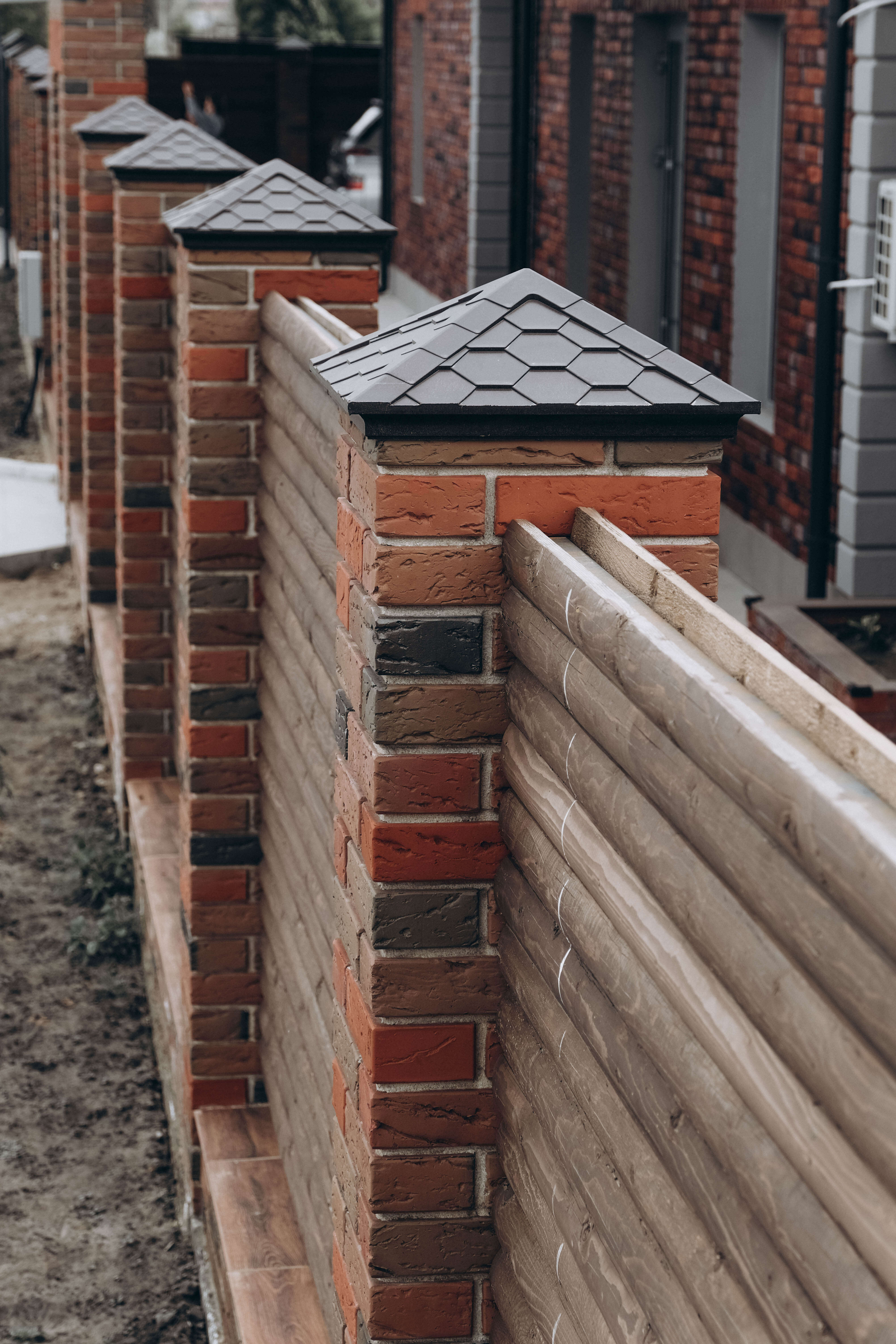 Колпак Zking Эверест Коричневый на столб 1.5х1.5 кирпича (390х390мм) в Уфе фото