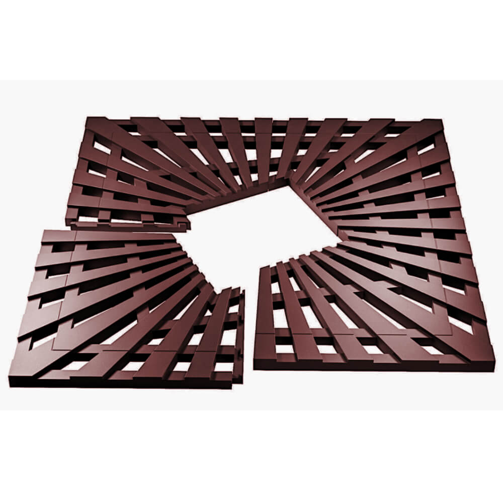 Приствольная решетка для дерева ZKING ATMOSPHERE 1.2х1.2м Коричневая в Уфе фото