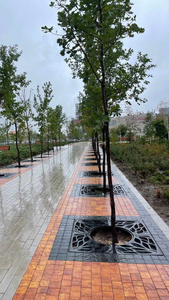 Приствольная решетка для дерева ZKING CRUST 1.2х1.2м Черная в Уфе фото