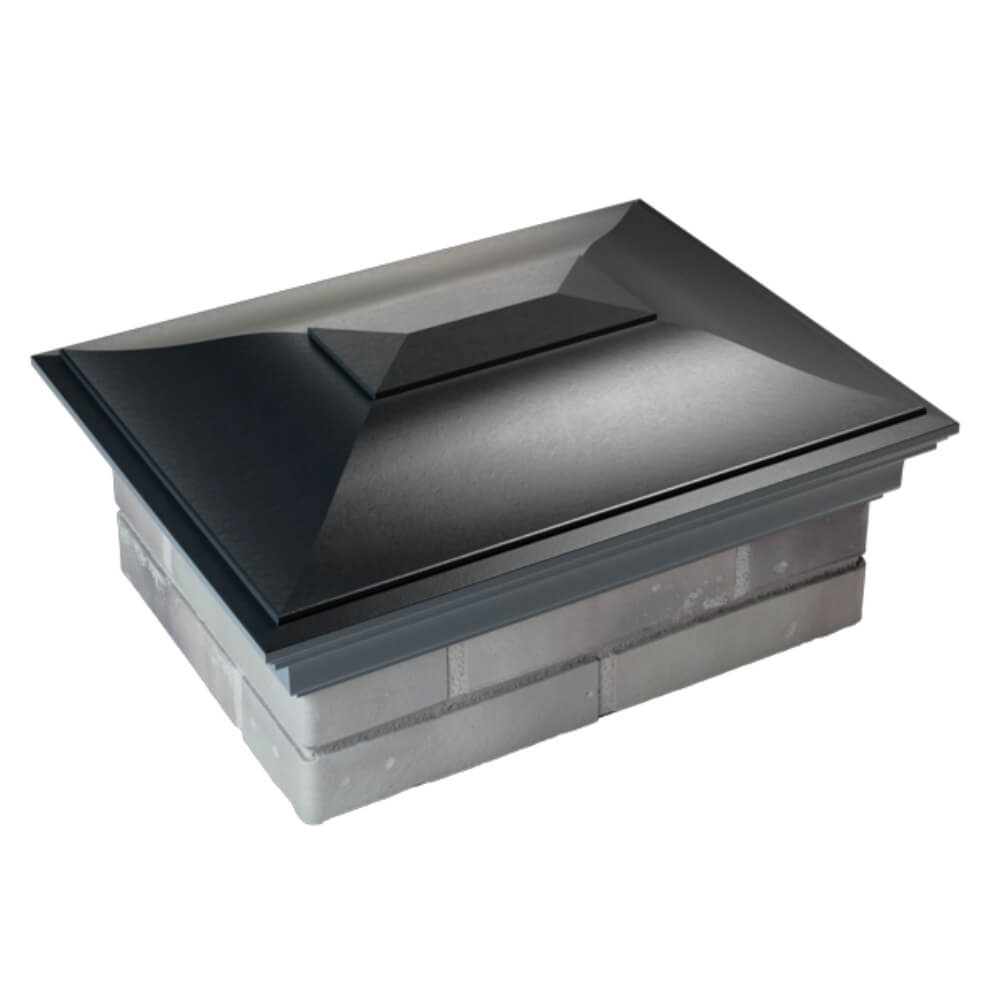 Колпак Zking Монблан Черный на столб 2х1.5 кирпича (515х385мм) Уфа фото