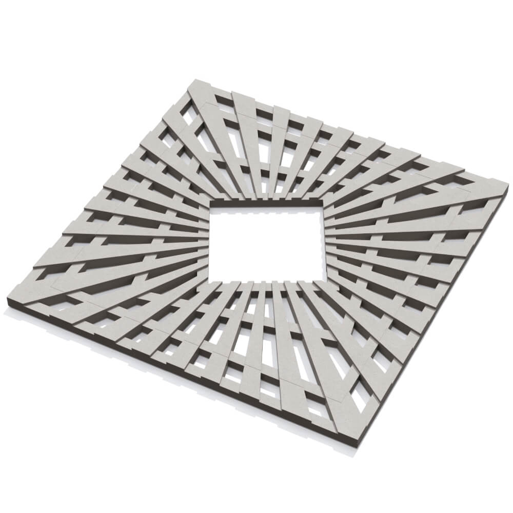 Приствольная решетка для дерева ZKING ATMOSPHERE 1.2х1.2м Бежевая в Уфе фото