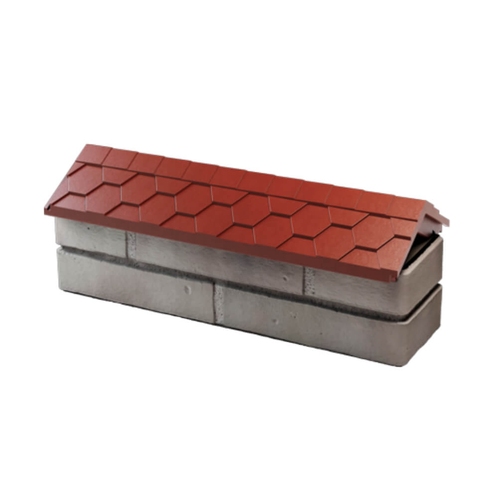 Парапет Zking Эверест Красный с посадкой на 0.5 кирпича (130мм) в Уфе фото