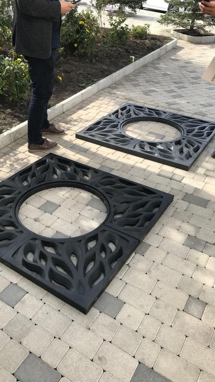 Приствольная решетка для дерева ZKING CRUST 1.2х1.2м Черная в Уфе фото