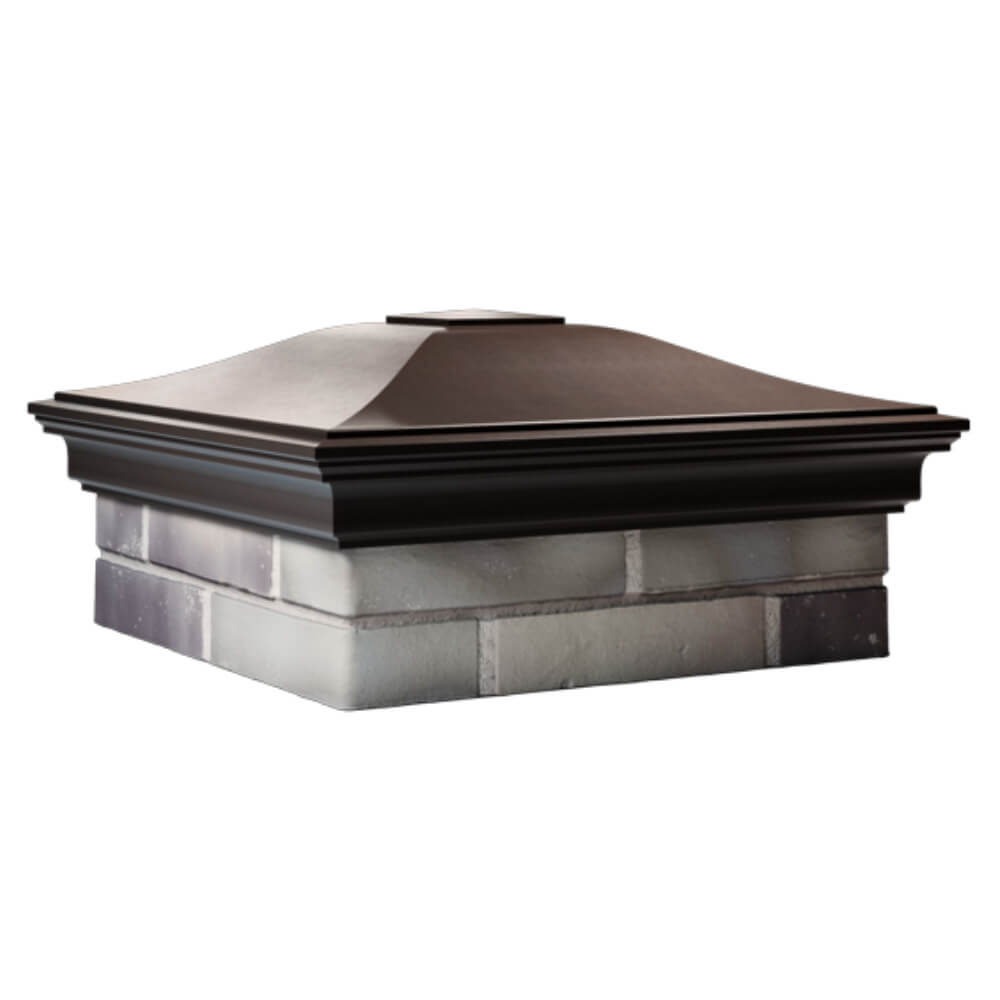 Колпак Zking Монблан Коричневый на столб 2х2 кирпича (515х515мм) в Уфе фото