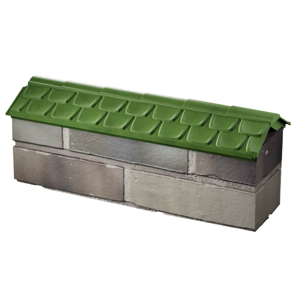 Парапет Zking Эльбрус Зеленый с посадкой на 0.5 кирпича (130мм) в Уфе фото