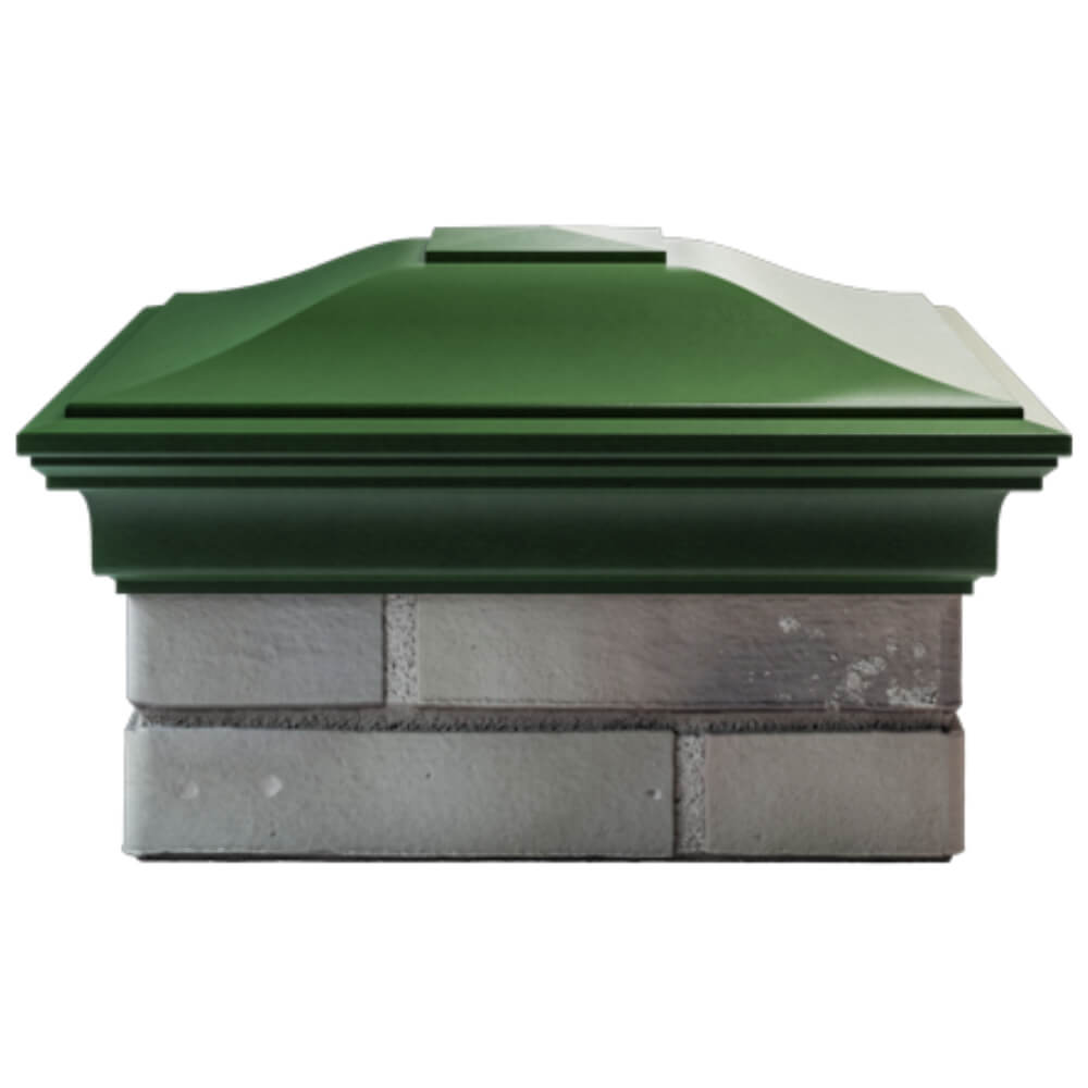 Колпак Zking Монблан Зеленый на столб 1.5х1.5 кирпича (385х385мм) Уфа фото