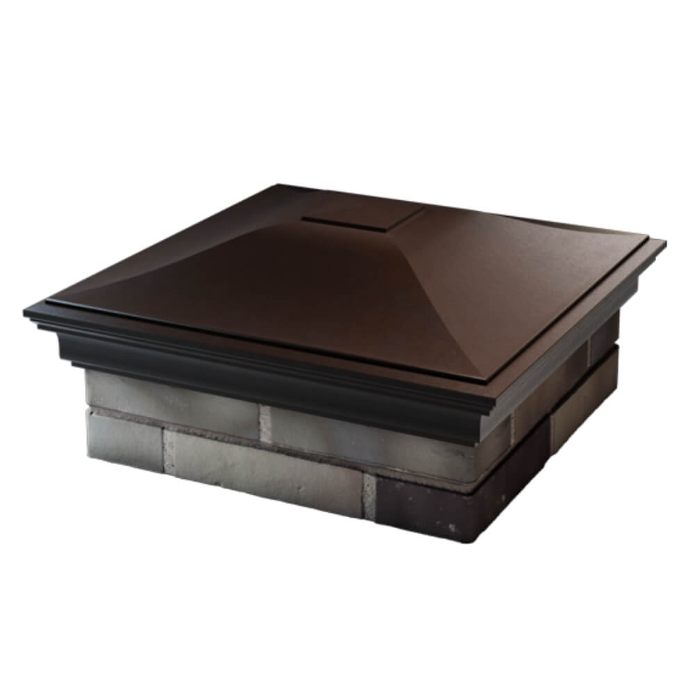 Колпак Zking Монблан Коричневый на столб 2х2 кирпича (515х515мм) в Уфе фото