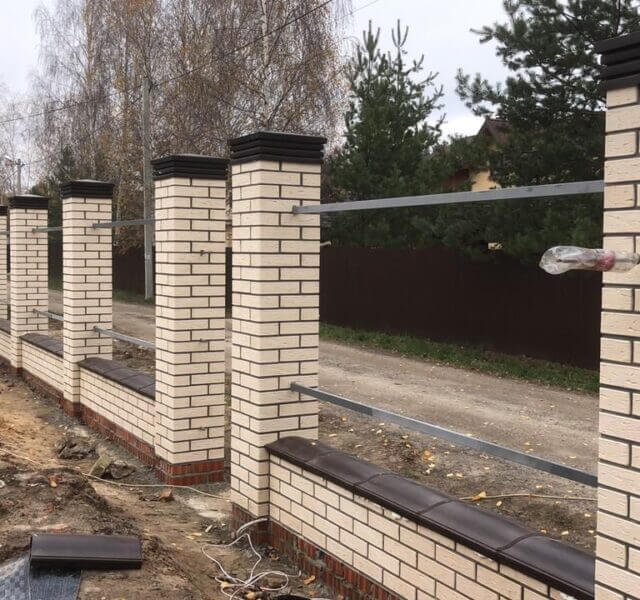 Колпак Zking Бона ХайТек Коричневый на столб 1.5х1.5 кирпича (385х385мм) в Уфе фото