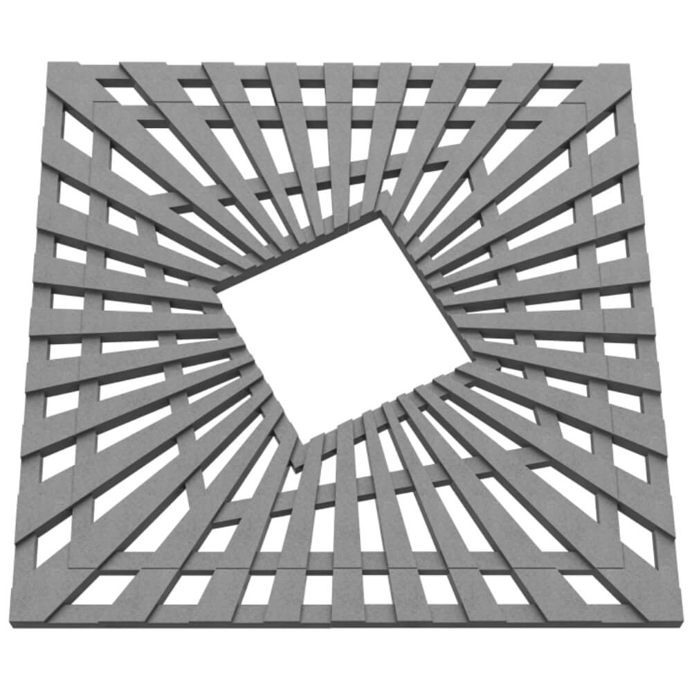 Приствольная решетка для дерева ZKING ATMOSPHERE 1.2х1.2м Серая в Уфе фото