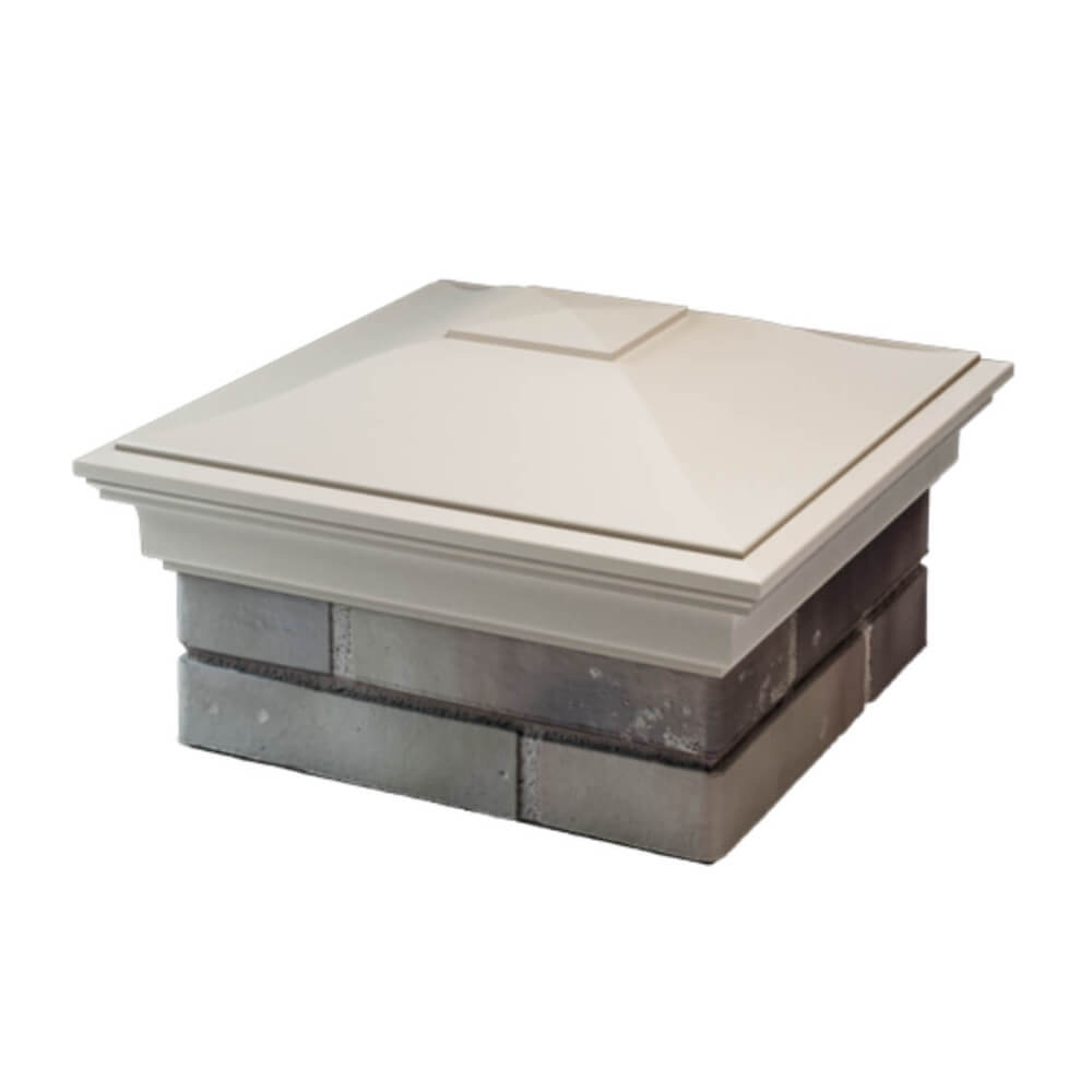 Колпак Zking Монблан Бежевый на столб 1.5х1.5 еврокирпича 0.7НФ (355х355мм) в Уфе фото