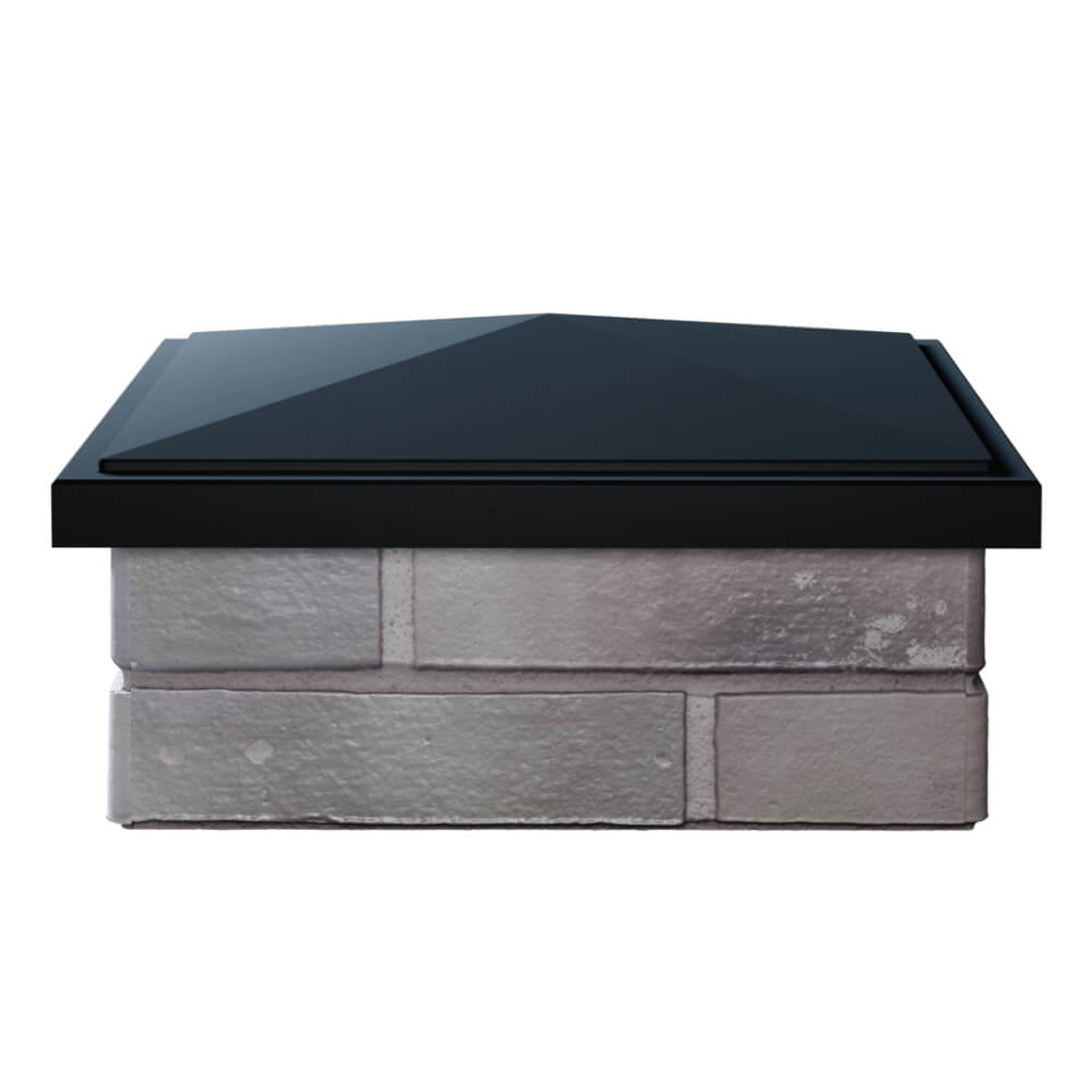 Колпак Zking БонаМоно Черный на столб 1.5х1.5 кирпича (385х385, 400х400мм) Уфа фото