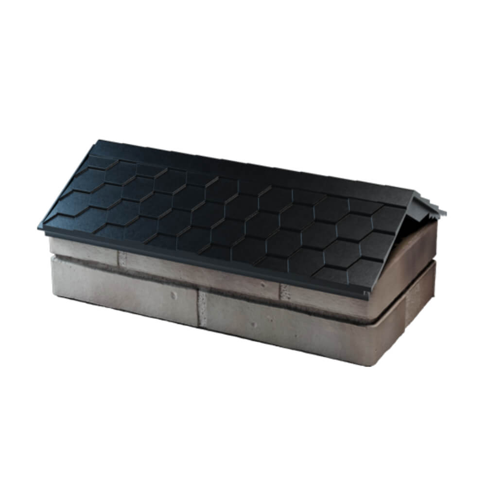 Парапет Zking Эверест Черный с посадкой на 1 кирпич (200/225/255мм) в Уфе фото