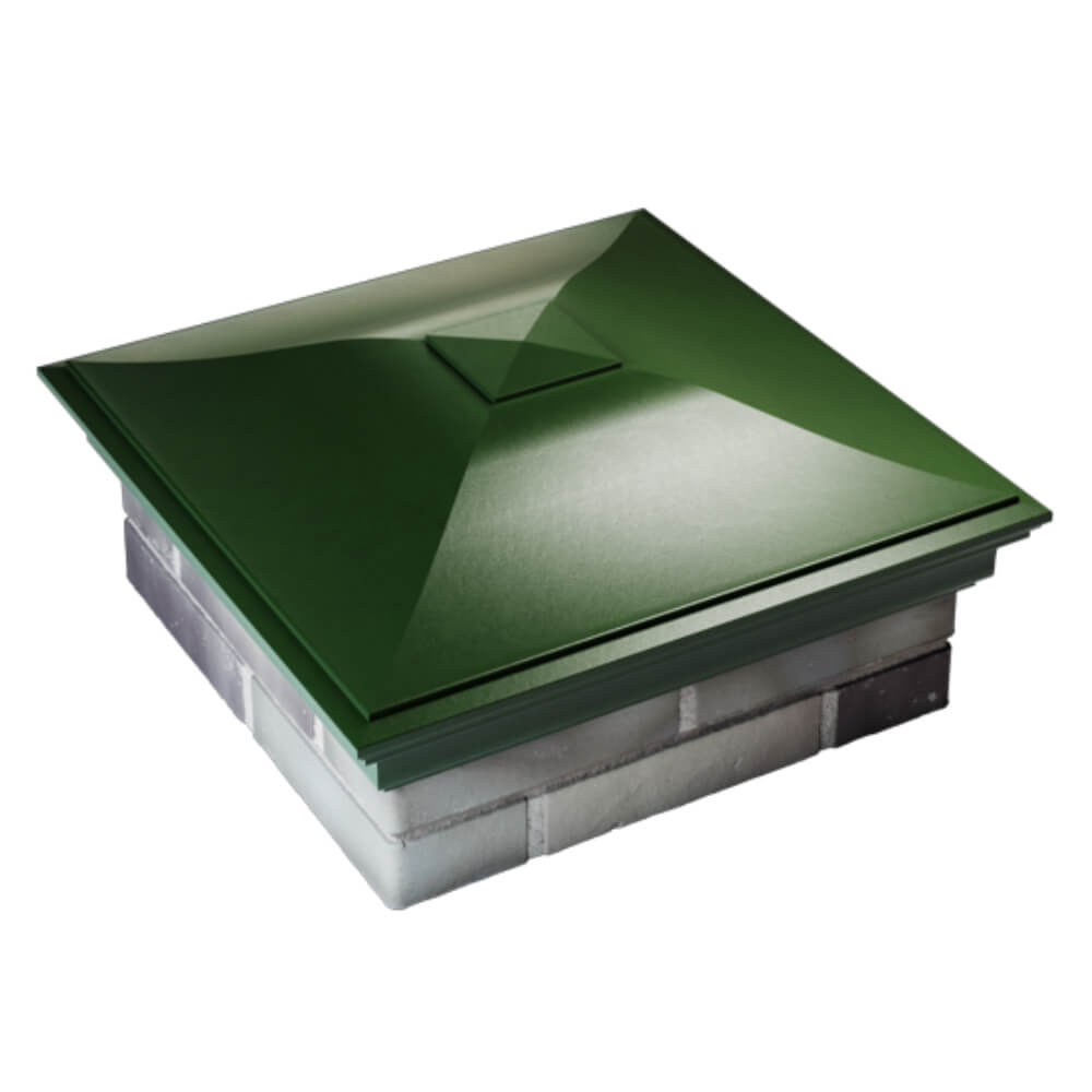 Колпак Zking Монблан Зеленый на столб 2х2 кирпича (515х515мм) Уфа фото