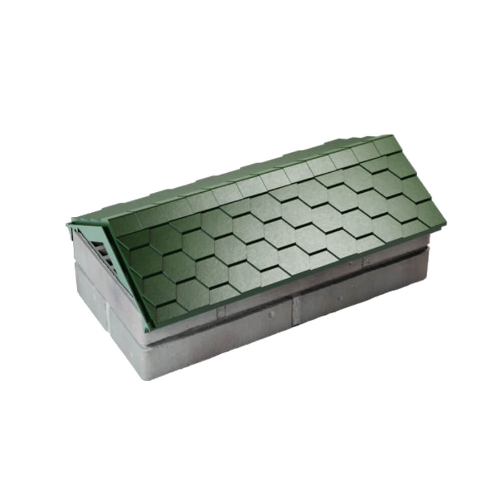 Парапет Zking Эверест Зеленый с посадкой на 1 кирпич (200/225/255мм) в Уфе фото