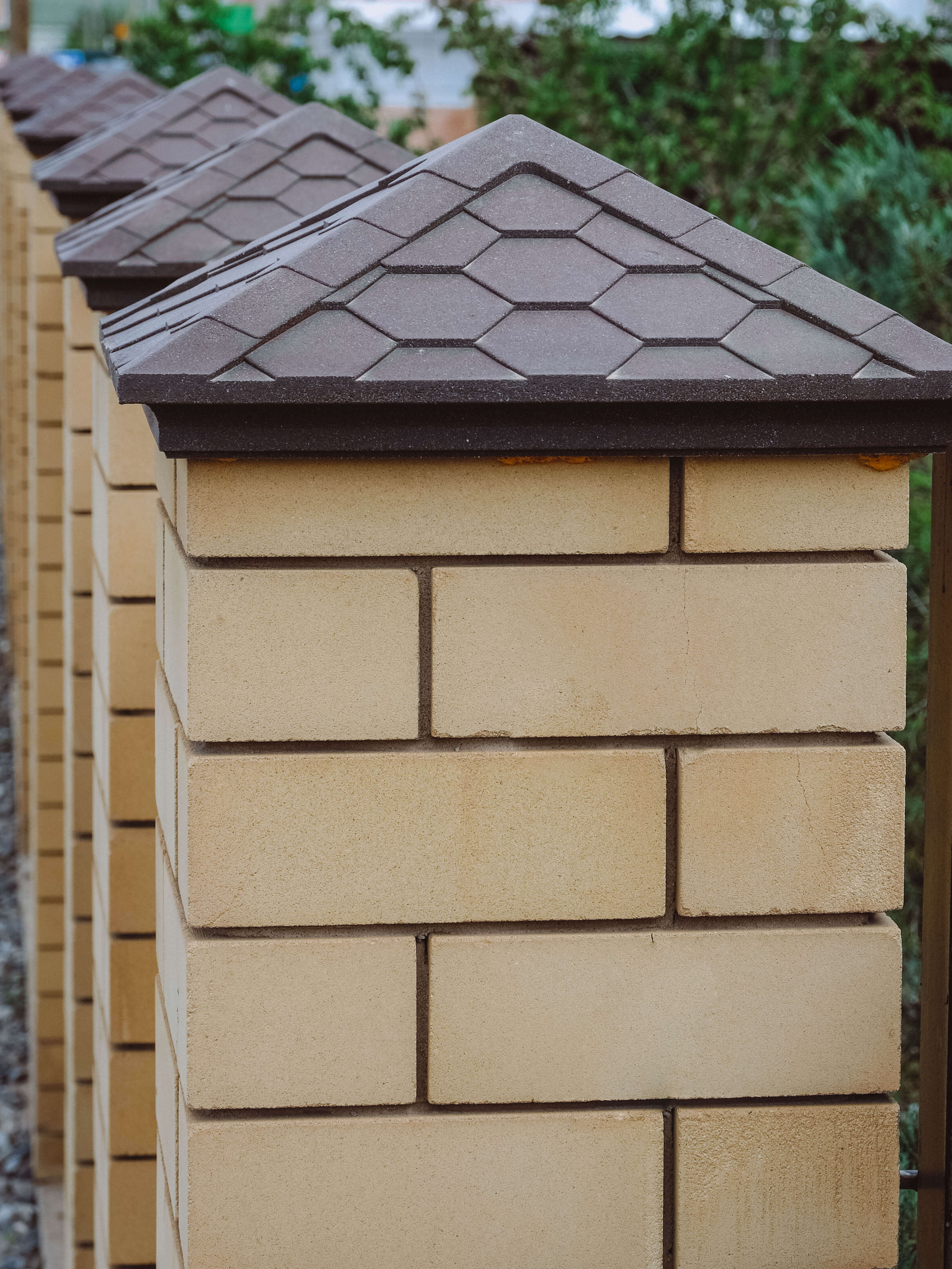 Колпак Zking Эверест Коричневый на столб 1.5х1.5 кирпича (390х390мм) в Уфе фото