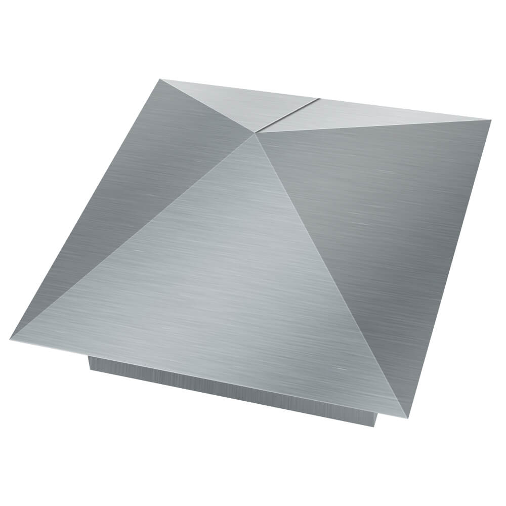 Колпак металлический 380х380мм оцинкованный заборный Уфа фото