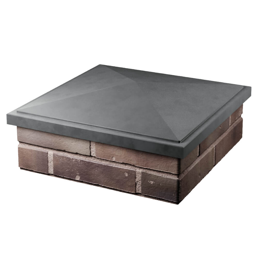 Колпак Zking БонаМоно Серый на столб 2х2 кирпича (515х515, 530х530мм) в Уфе фото