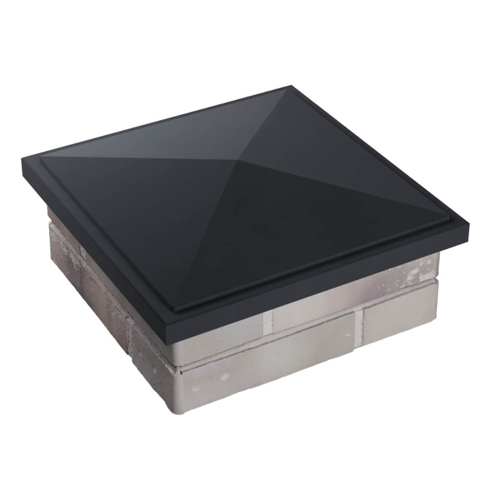 Колпак Zking БонаМоно Серый на столб 1.5х1.5 кирпича (385х385, 400х400мм) в Уфе фото