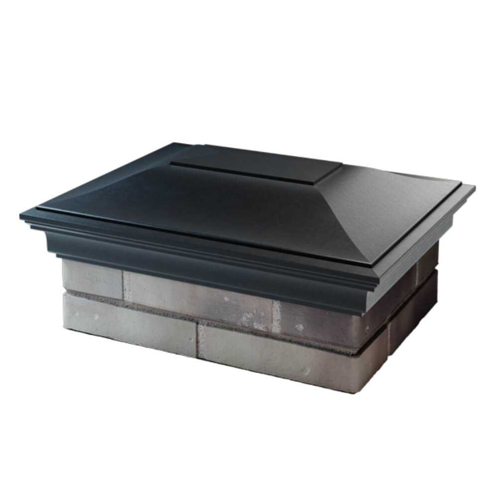 Колпак Zking Монблан Черный на столб 2х1.5 кирпича (515х385мм) в Уфе фото