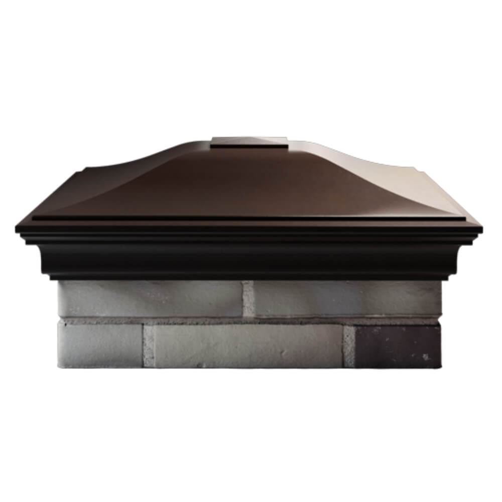 Колпак Zking Монблан Коричневый на столб 2х2 кирпича (515х515мм) в Уфе фото