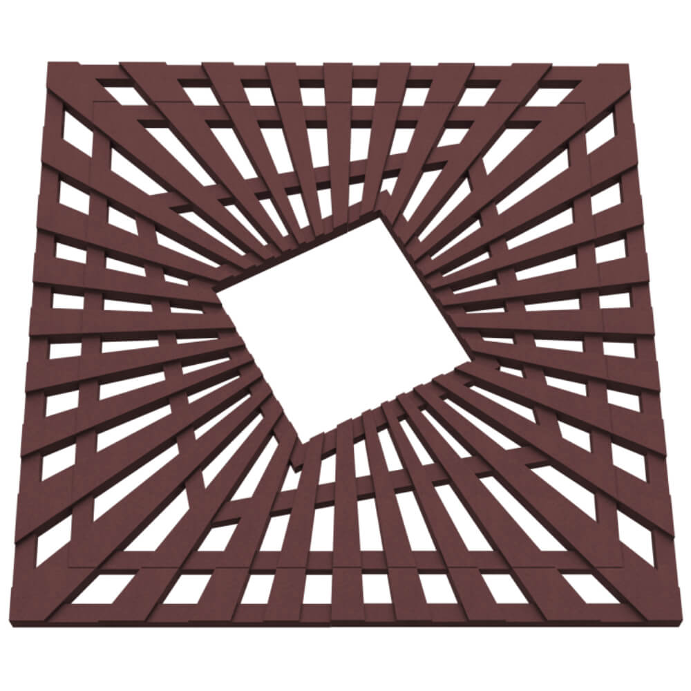 Приствольная решетка для дерева ZKING ATMOSPHERE 1.2х1.2м Коричневая в Уфе фото