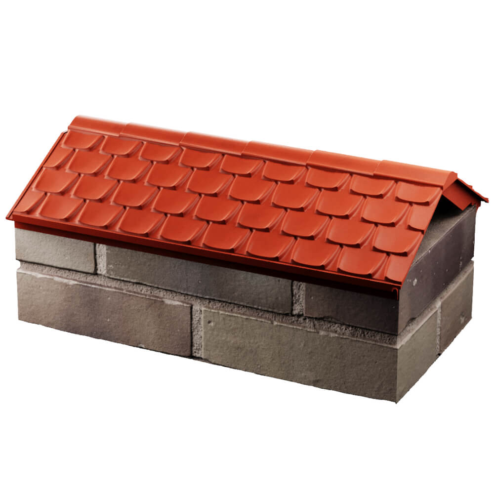 Парапет Zking Эльбрус Красный с посадкой на 1 кирпич (255мм) в Уфе фото