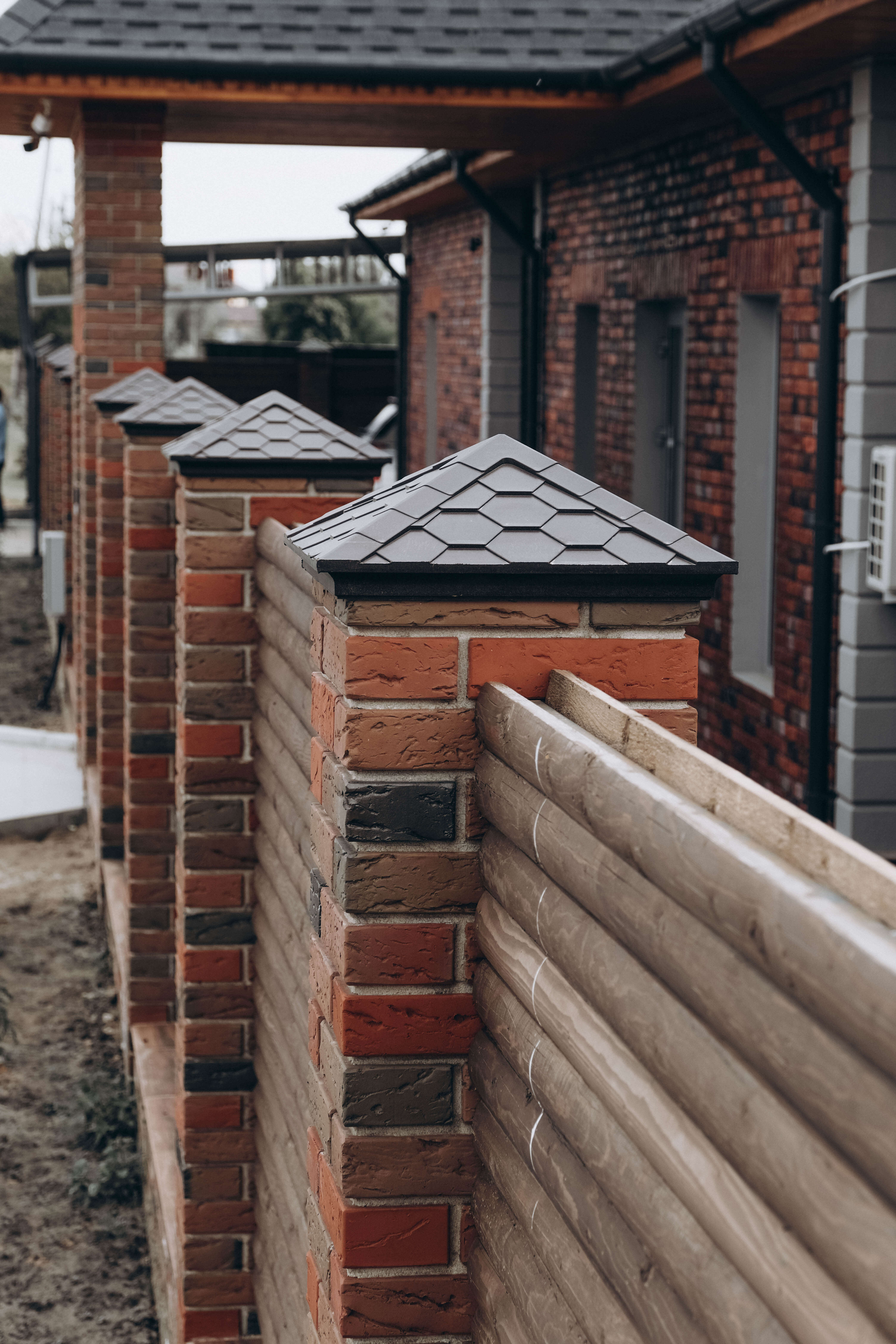 Колпак Zking Эверест Коричневый на столб 1.5х1.5 кирпича (390х390мм) в Уфе фото