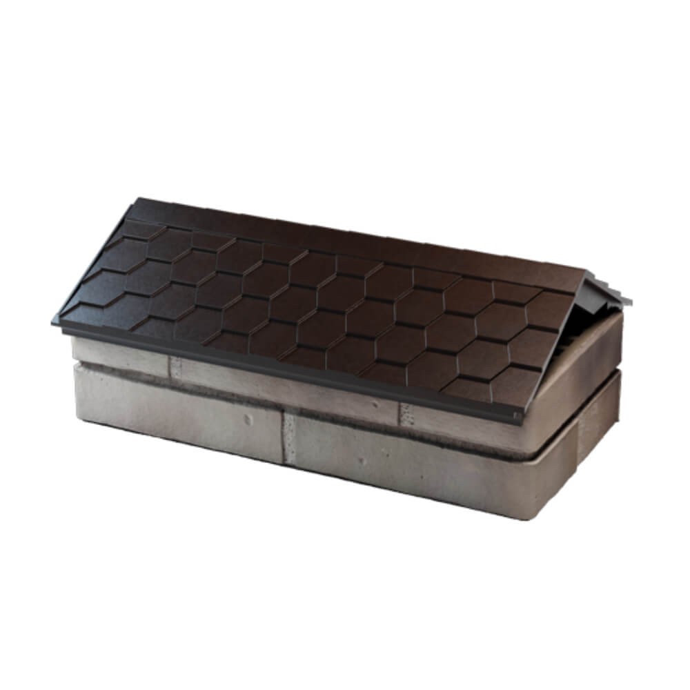 Парапет Zking Эверест Коричневый с посадкой на 1 кирпич (200/225/255мм) в Уфе фото