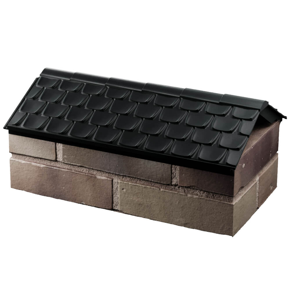 Парапет Zking Эльбрус Черный с посадкой на 1 кирпич (255мм) в Уфе фото