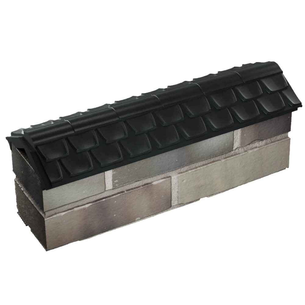 Парапет Zking Эльбрус Черный с посадкой на 0.5 кирпича (130мм) в Уфе фото