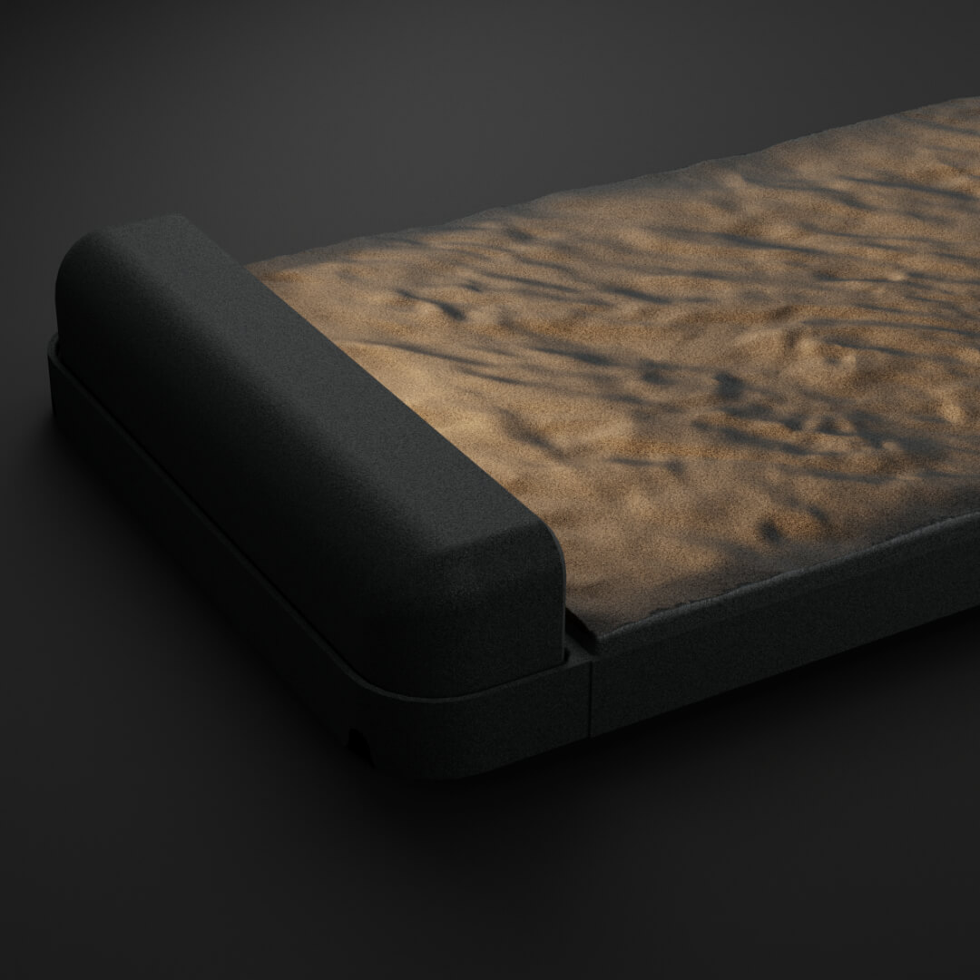 LED Светильник для шаговой плиты STONE Графитовый Серый 330х75х98мм в Уфе фото