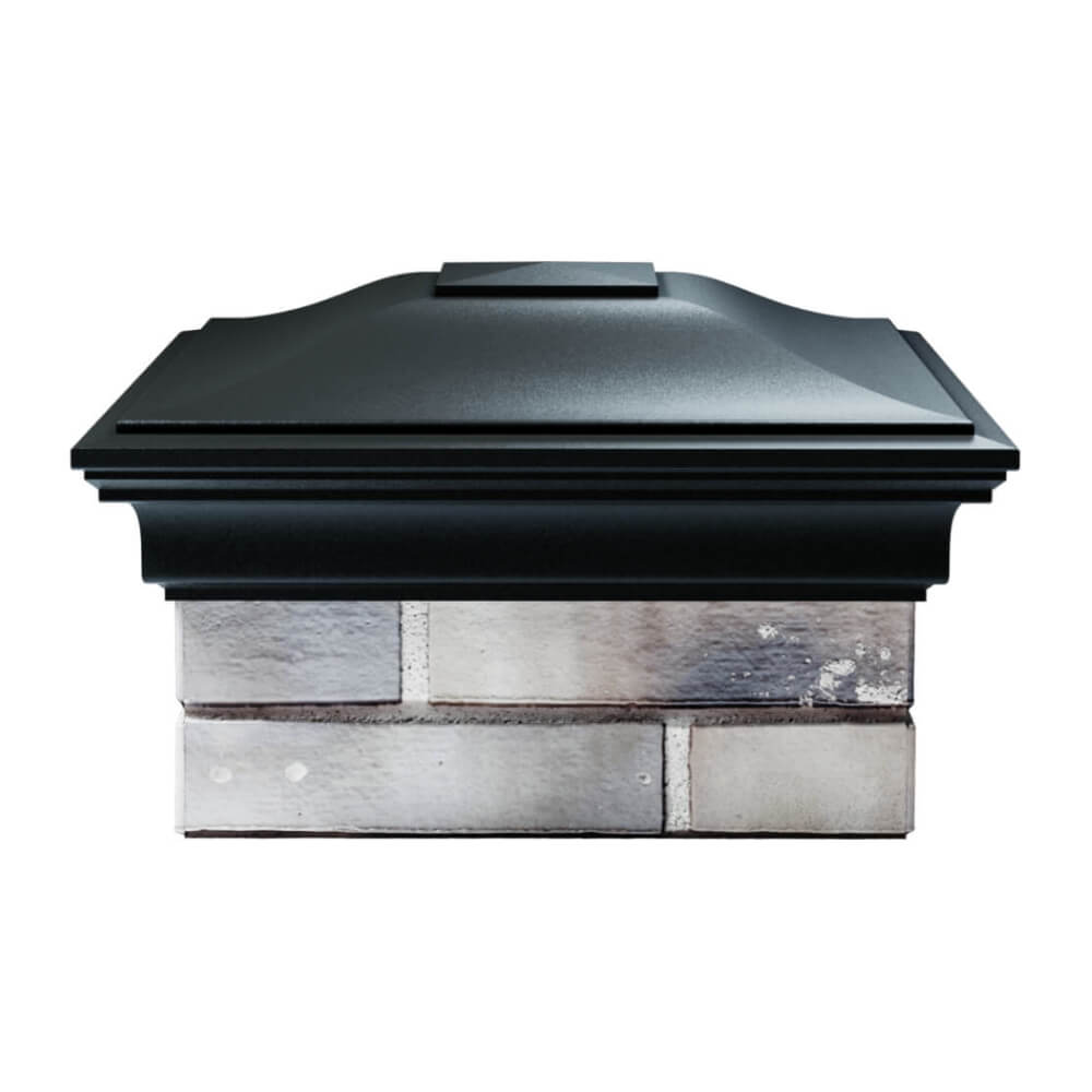 Колпак Zking Монблан Черный на столб 1.5х1.5 еврокирпича 0.7НФ (355х355мм) Уфа фото