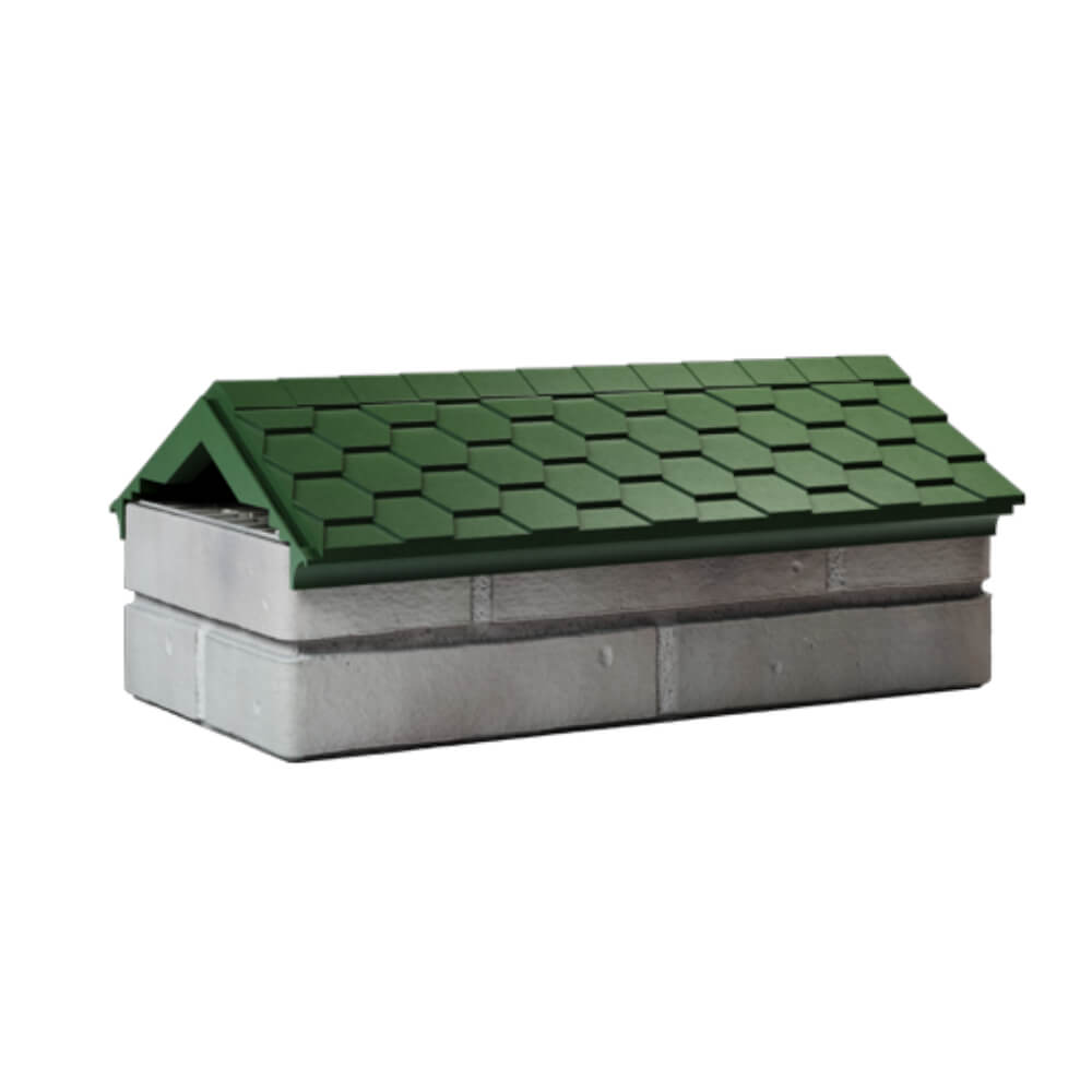 Парапет Zking Эверест Зеленый с посадкой на 1 кирпич (200/225/255мм) Уфа фото