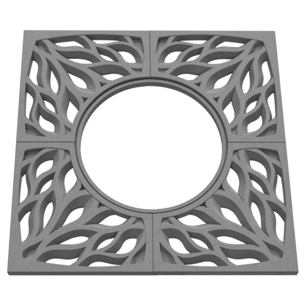 Приствольная решетка для дерева ZKING CRUST 1.2х1.2м Серая в Уфе фото