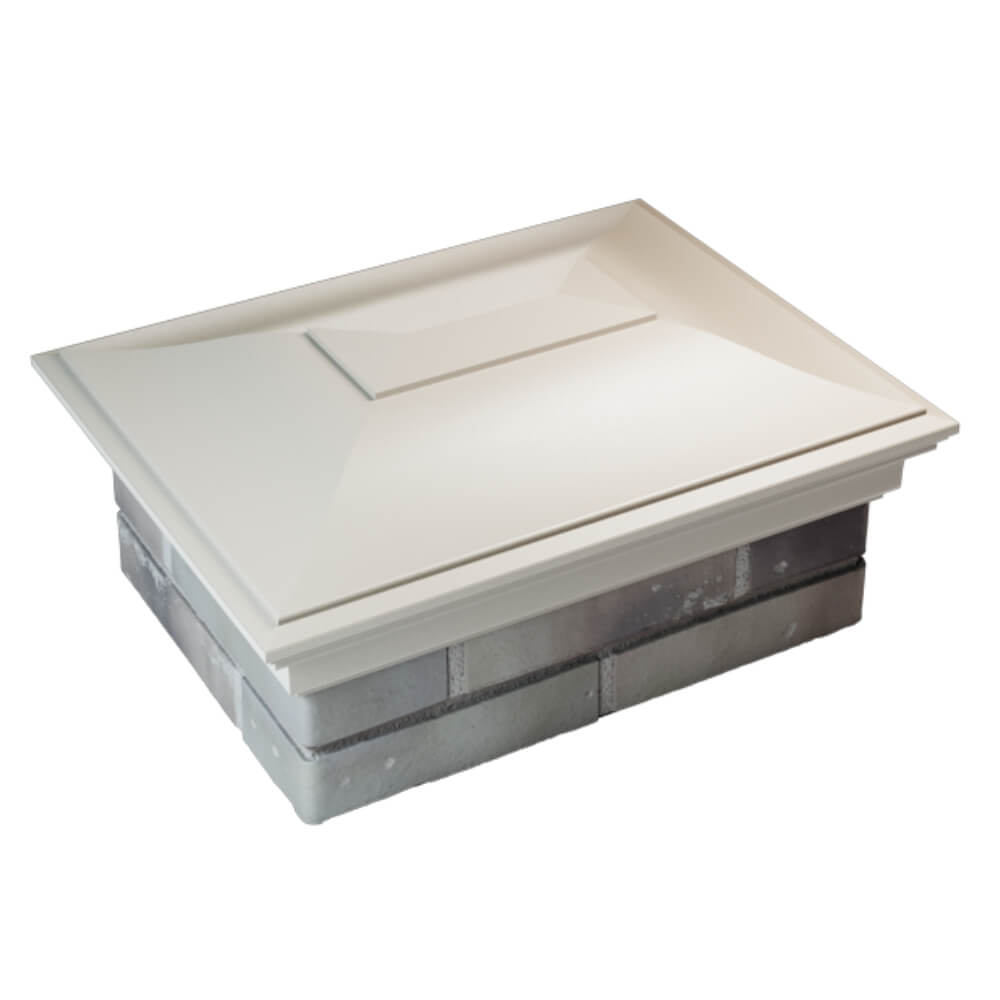 Колпак Zking Монблан Бежевый на столб 2х1.5 кирпича (515х385мм) Уфа фото