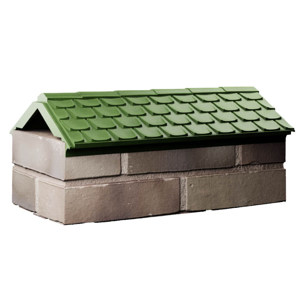 Парапет Zking Эльбрус Зеленый с посадкой на 1 кирпич (255мм) Уфа фото
