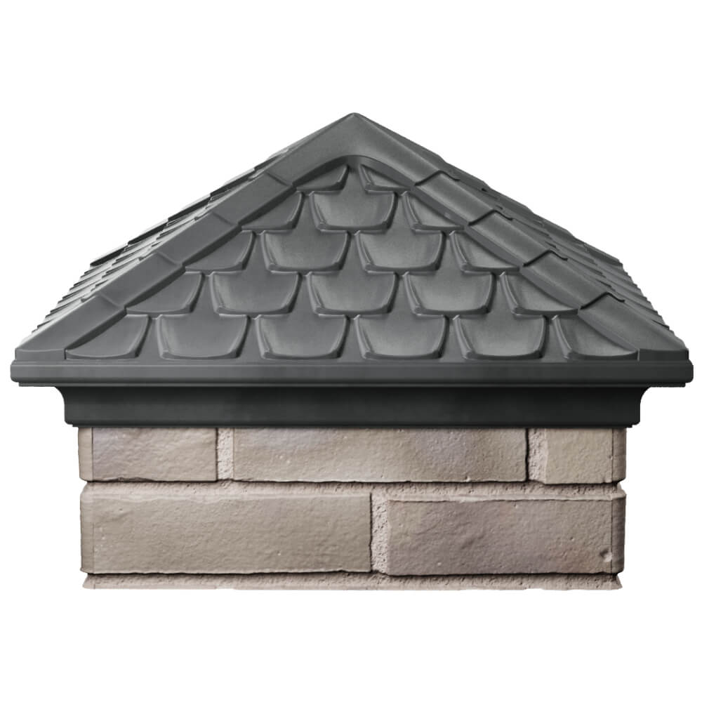 Колпак Zking Эльбрус Серый на столб 1.5х1.5 кирпича (385х385мм) Уфа фото