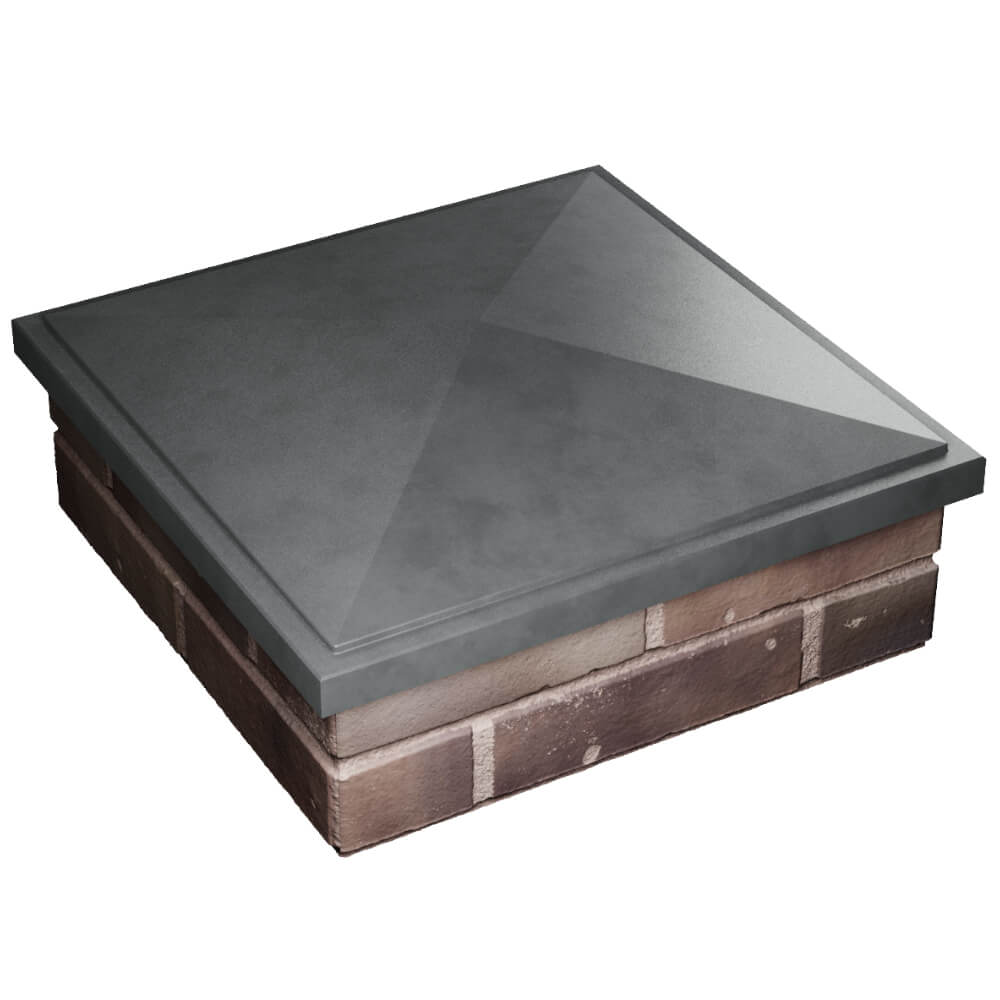 Колпак Zking БонаМоно Серый на столб 2х2 кирпича (515х515, 530х530мм) в Уфе фото