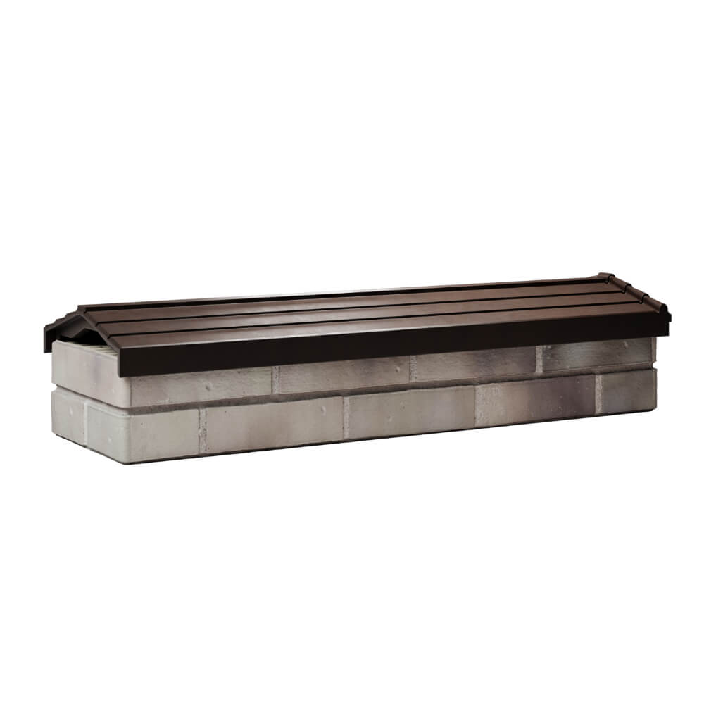 Парапет Zking Бона ХайТек Коричневый посадка на 0.5 кирпича (130мм) Уфа фото