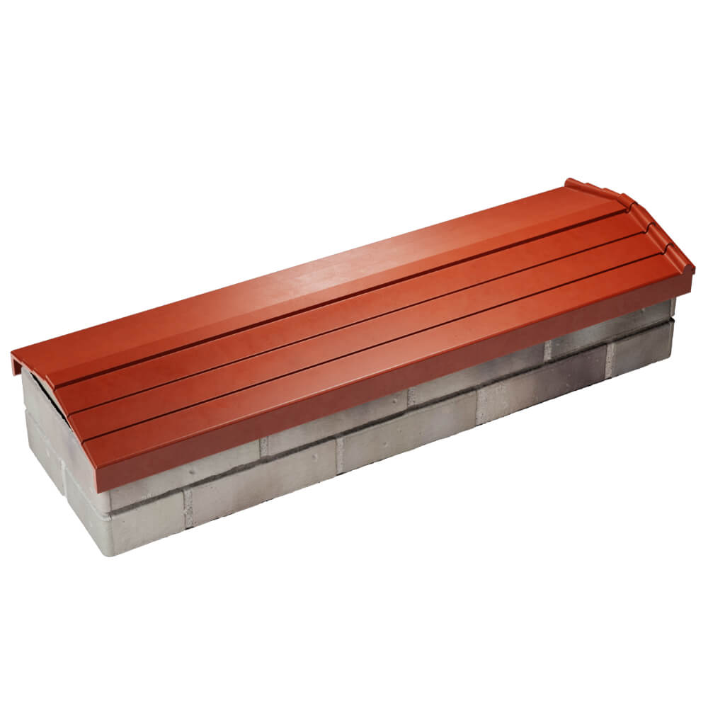 Парапет Zking Бона ХайТек Красный посадка на 0.5 кирпича (130мм) в Уфе фото