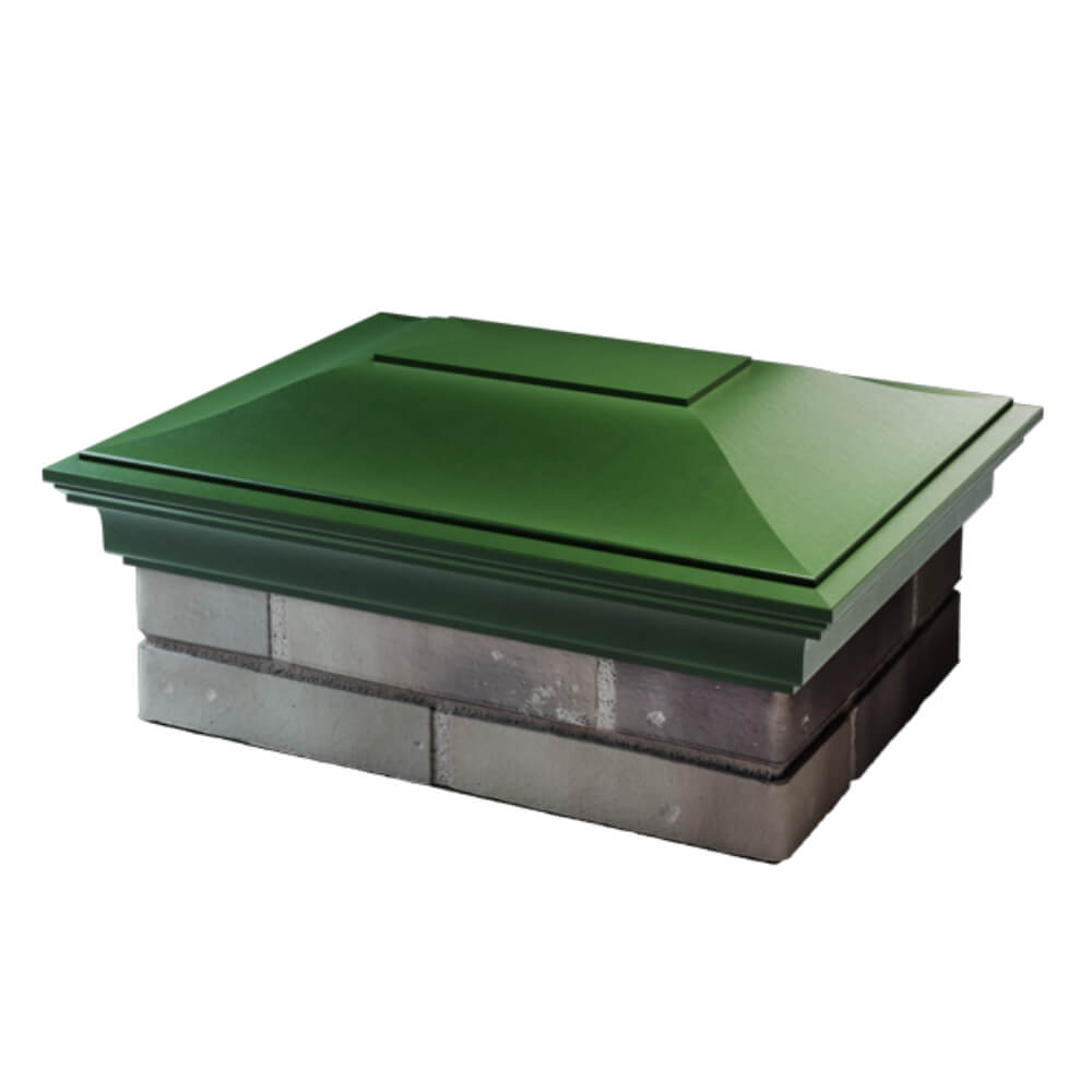 Колпак Zking Монблан Зеленый на столб 2х1.5 кирпича (515х385мм) в Уфе фото